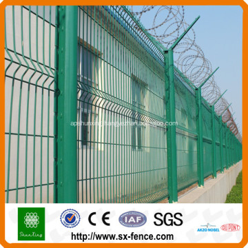 Peach Post Wire Mesh Fence